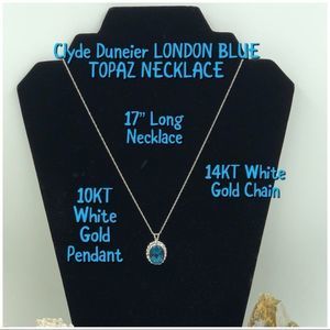 Clyde Duneier London Blue Topaz 14K & 10K Necklace